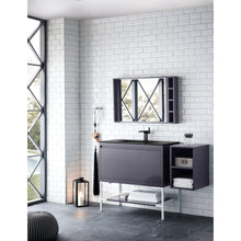 Load image into Gallery viewer, James Martin Milan 35.4&quot; Modern Grey - Glossy White Single Vanity