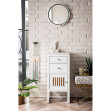 Load image into Gallery viewer, James Martin Athens 15 Cabinet w/ Drawers &amp; Door Glossy White