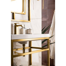 Load image into Gallery viewer, James Martin Boston 31.5&quot; Radiant Gold Stainless Steel Sink Console