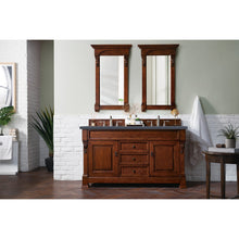 Load image into Gallery viewer, James Martin Brookfield 60&quot; Warm Cherry Double Vanity