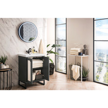 Load image into Gallery viewer, James Martin Chianti 24&quot; Mineral Grey - Matte Black Single Vanity