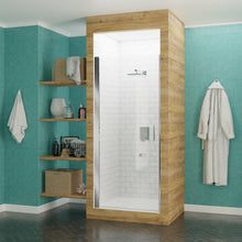 Load image into Gallery viewer, Lancer 23 in. x 72 in. Semi-Frameless Shower Door with TSUNAMI GUARD in Polished Chrome- Anzzi