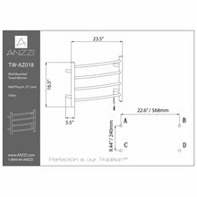 Load image into Gallery viewer, Glow 4-Bar Stainless Steel Wall Mounted Towel Warmer in Oil Rubbed Bronze- Anzzi