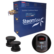Load image into Gallery viewer, SteamSpa Oasis 12 KW QuickStart Acu-Steam Bath Generator Package in Oil Rubbed Bronze- SteamSpa