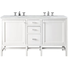 Load image into Gallery viewer, James Martin Addison 60&quot; Glossy White Double Vanity- James Martin