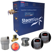 Load image into Gallery viewer, SteamSpa Royal 4.5 KW QuickStart Acu-Steam Bath Generator Package with Built-in Auto Drain in Brushed Nickel- SteamSpa