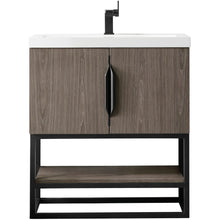 Load image into Gallery viewer, James Martin Columbia 31.5&quot; Ash Gray - Matte Black Single Vanity- James Martin