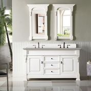 Load image into Gallery viewer, James Martin Brookfield 60&quot; Bright White Double Vanity- James Martin