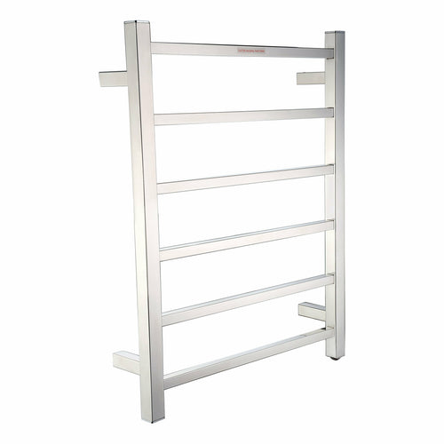 Charles Series 6-Bar Stainless Steel Wall Mounted Electric Towel Warmer Rack in Polished Chrome- Anzzi