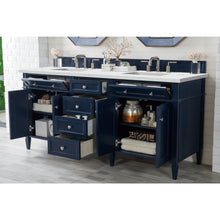 Load image into Gallery viewer, James Martin Brittany 72&quot;  Victory Blue Double Vanity