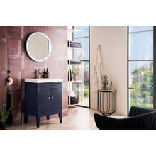 Load image into Gallery viewer, James Martin Linden 24&quot; Navy Blue Single Vanity Cabinet