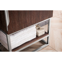 Load image into Gallery viewer, James Martin Columbia 24&quot; Coffee Oak - Brushed Nickel Single Vanity