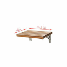 Load image into Gallery viewer, Goreme 12.6 in. Teak Wall Mounted Shower Seat- Anzzi