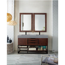 Load image into Gallery viewer, James Martin Columbia 59&quot; Coffee Oak - Matte Black Double Vanity