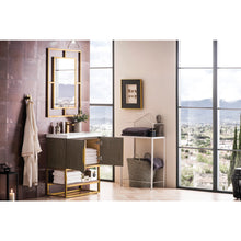 Load image into Gallery viewer, James Martin Columbia 31.5&quot; Ash Gray - Radiant Gold Single Vanity