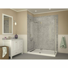 Load image into Gallery viewer, Field Series 36 in. x 60 in. Double Threshold Shower Base in White- Anzzi