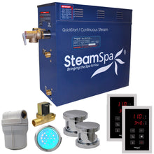 Load image into Gallery viewer, SteamSpa Royal 10.5 KW QuickStart Acu-Steam Bath Generator Package with Built-in Auto Drain in Polished Chrome- SteamSpa
