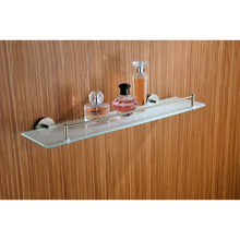 Load image into Gallery viewer, Caster Series Glass Shelf in Brushed Nickel- Anzzi