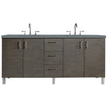Load image into Gallery viewer, James Martin Metropolitan 72&quot; Silver Oak Double Vanity- James Martin