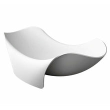 Load image into Gallery viewer, Cielo 6.5 ft. Solid Surface Center Drain Freestanding Bathtub in Matte White- Anzzi
