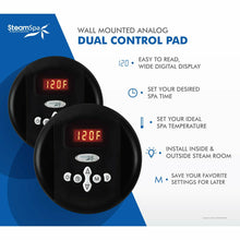 Load image into Gallery viewer, SteamSpa Royal 7.5 KW QuickStart Acu-Steam Bath Generator Package in Matte Black- SteamSpa