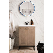 Load image into Gallery viewer, James Martin Chianti 24&quot; Whitewashed Walnut - Matte Black Single Vanity