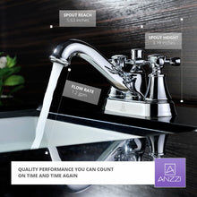 Load image into Gallery viewer, Major Series 4 in. Centerset 2-Handle Mid-Arc Bathroom Faucet in Polished Chrome- Anzzi