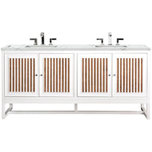 Load image into Gallery viewer, James Martin Athens 72&quot; Glossy White Double Vanity- James Martin