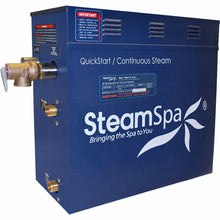 Load image into Gallery viewer, SteamSpa Oasis 12 KW QuickStart Acu-Steam Bath Generator Package with Built-in Auto Drain in Polished Gold- SteamSpa