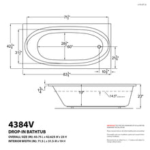 Load image into Gallery viewer, Atlantis Whirlpools Vogue 43 x 84 Rectangular Whirlpool Jetted Bathtub- Atlantis Whirlpools