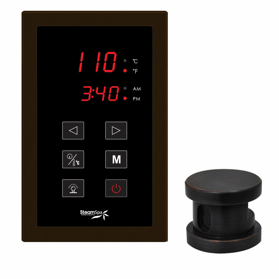 Oasis Touch Panel Control Kit in Oil Rubbed Bronze- SteamSpa