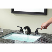 Load image into Gallery viewer, Princess 8 in. Widespread 2-Handle Bathroom Faucet in Oil Rubbed Bronze- Anzzi