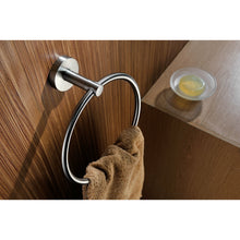 Load image into Gallery viewer, Caster Series Towel Ring in Brushed Nickel- Anzzi