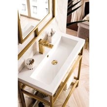 Load image into Gallery viewer, James Martin Boston 31.5&quot; Stainless Steel Sink Console With Storage Cabinet