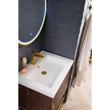 Load image into Gallery viewer, James Martin Columbia 24&quot; Coffee Oak - Radiant Gold Single Vanity