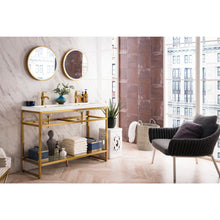 Load image into Gallery viewer, James Martin Boston 47&quot; Stainless Steel Sink Console (Double Basins)