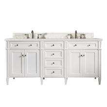 Load image into Gallery viewer, James Martin Brittany 72&quot; Bright White Double Vanity- James Martin