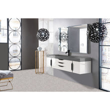 Load image into Gallery viewer, James Martin Mercer Island 72&quot; Glossy White - Matte Black Single Vanity