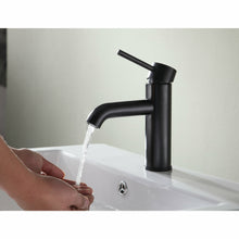 Load image into Gallery viewer, Valle Single Hole Single Handle Bathroom Faucet in Oil Rubbed Bronze- Anzzi