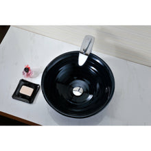Load image into Gallery viewer, Rongomae Series Deco-Glass Vessel Sink in Coiled Blue- Anzzi