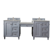 Load image into Gallery viewer, James Martin Copper Cove Encore 86&quot; Silver Gray Double Vanity Set- James Martin