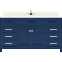 Load image into Gallery viewer, Virtu USA Caroline 60&quot; Single Bath Vanity in French Blue wit Top and Sink- Virtuusa