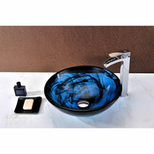 Load image into Gallery viewer, Soave Series Deco-Glass Vessel Sink in Sapphire Wisp- Anzzi
