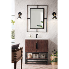 Load image into Gallery viewer, James Martin Columbia 31.5&quot; Coffee Oak - Matte Black Single Vanity