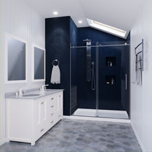 Load image into Gallery viewer, Madam Series 60 in. by 76 in. Frameless Sliding Shower Door in Chrome with Handle- Anzzi