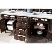 Load image into Gallery viewer, James Martin Brittany 72&quot;  Burnished Mahogany Double Vanity