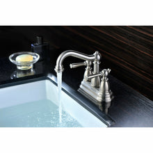 Load image into Gallery viewer, Edge Series 4 in. Centerset 2-Handle Mid-Arc Bathroom Faucet in Brushed Nickel- Anzzi