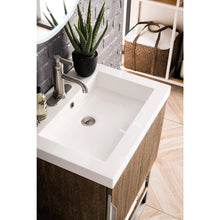 Load image into Gallery viewer, James Martin Columbia 24&quot; Latte Oak - Brushed Nickel Single Vanity