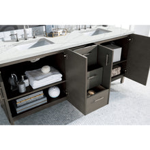 Load image into Gallery viewer, James Martin Metropolitan 72&quot; Silver Oak Double Vanity