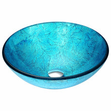 Load image into Gallery viewer, Accent Series Deco-Glass Vessel Sink in Blue Ice- Anzzi